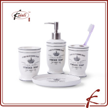 various ceramic bathroom accessory set, including soap dish, toothbrush,dispenser and so on